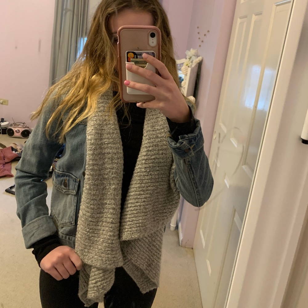 Jean Jacket with sweater attached